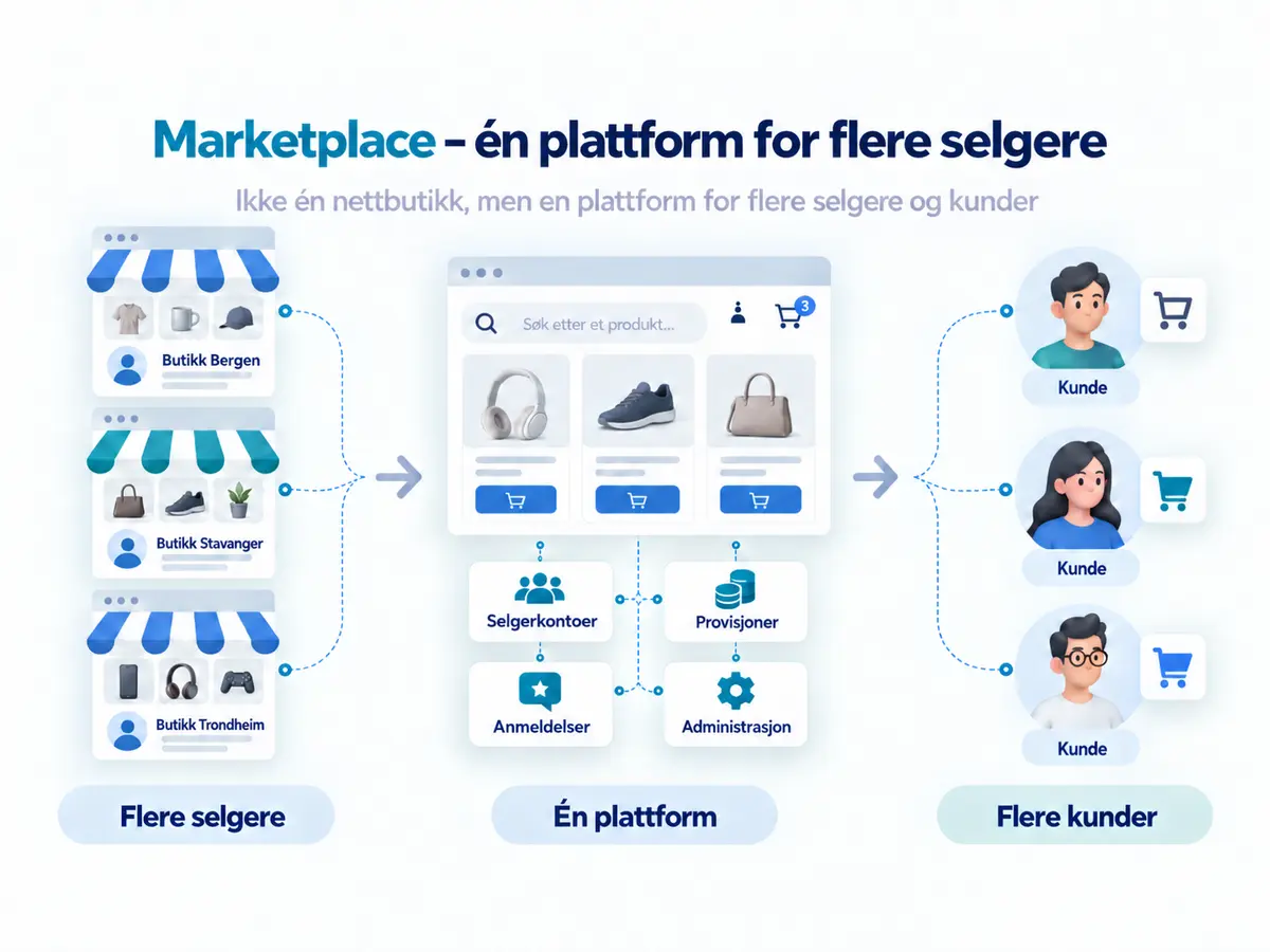 Marketplace – én plattform for flere selgere
