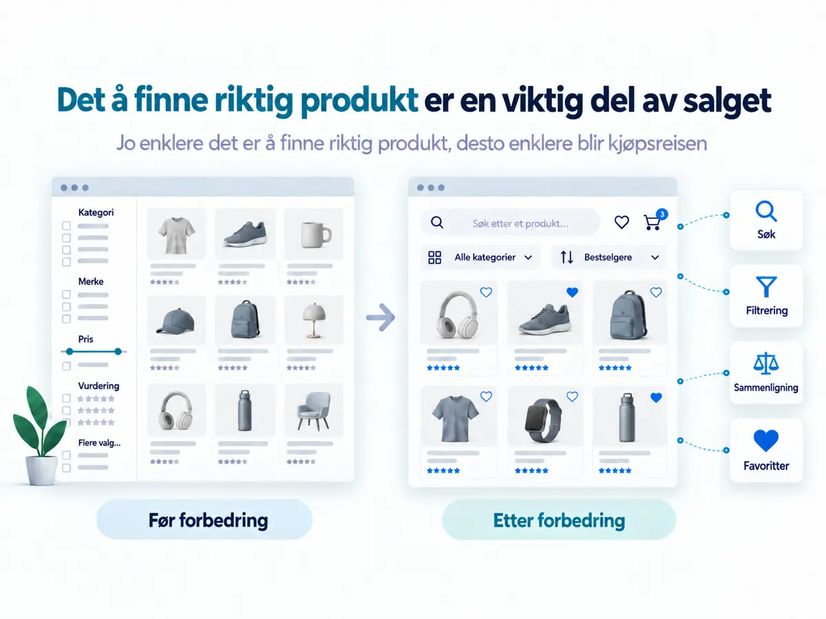 Å finne riktig produkt er en del av salget