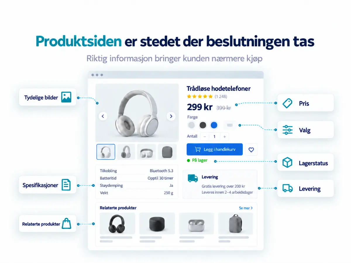 Produktsiden er stedet der beslutningen tas