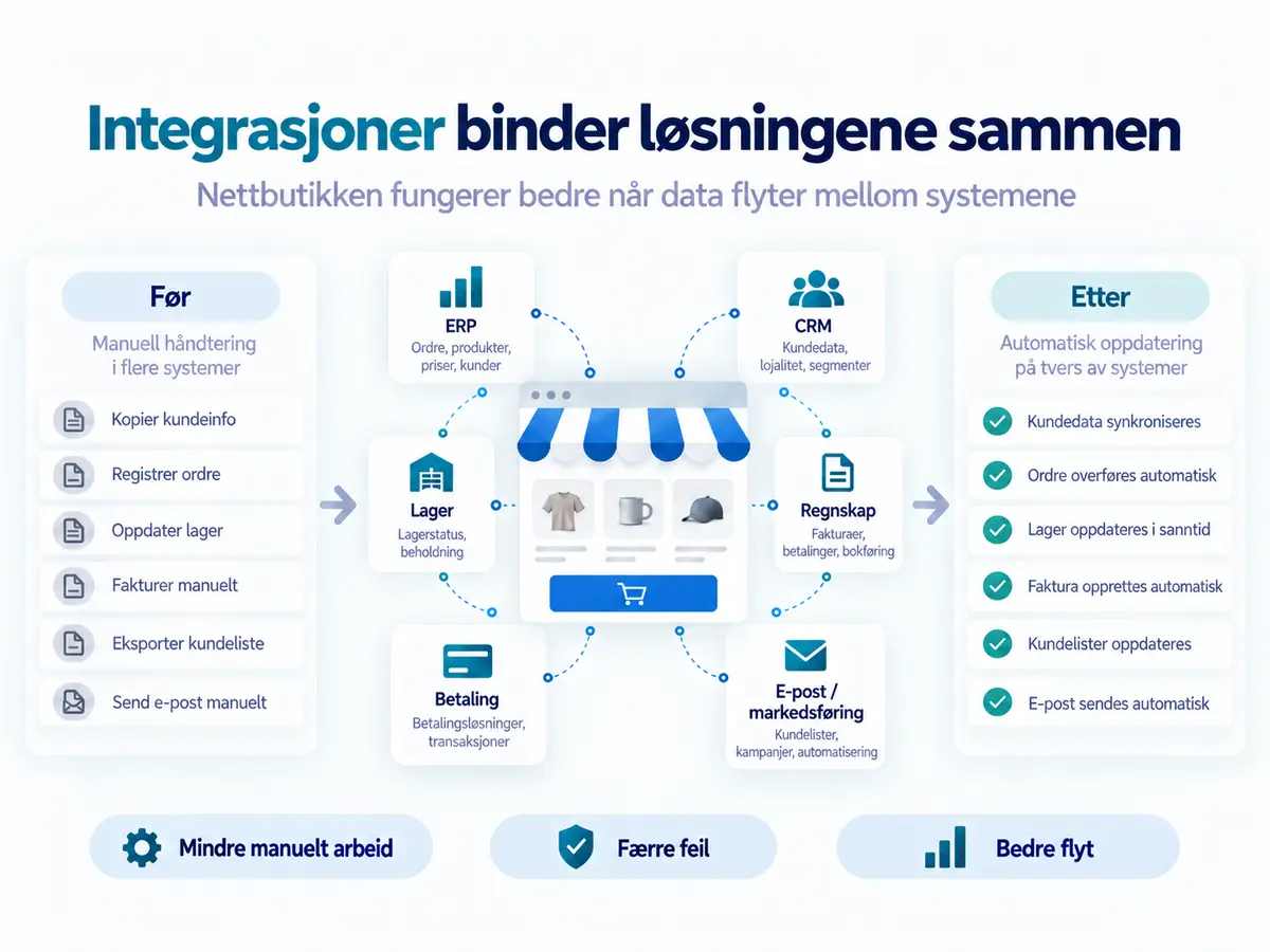 Integrasjoner binder løsningene sammen
